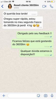 Depoimento do 360 Slim Caps
